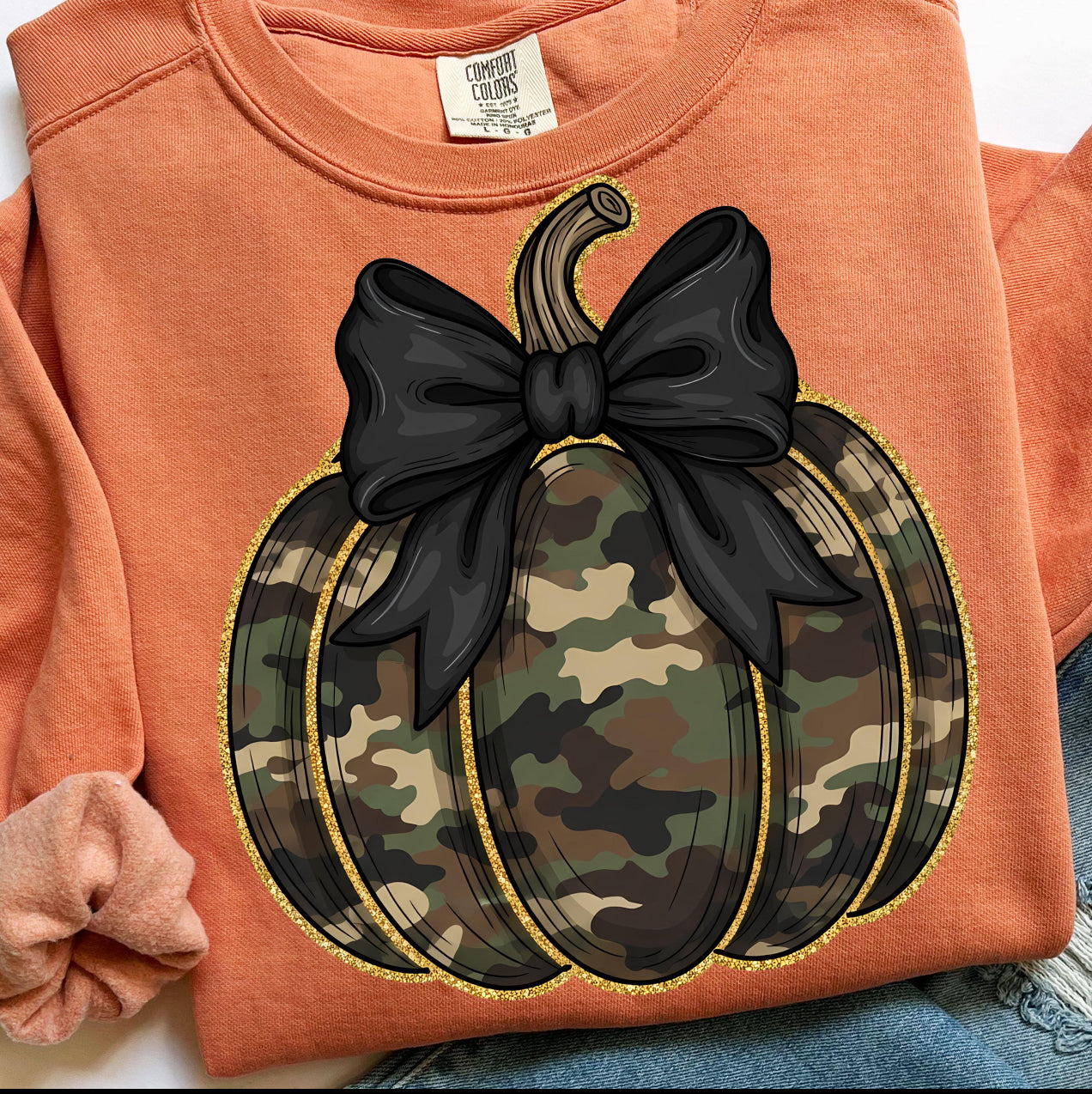 Camo pumpkin Tshirt/Sweatshirt