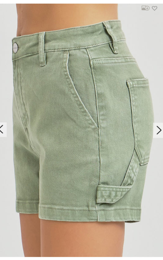 Risen High Rise Olive Short