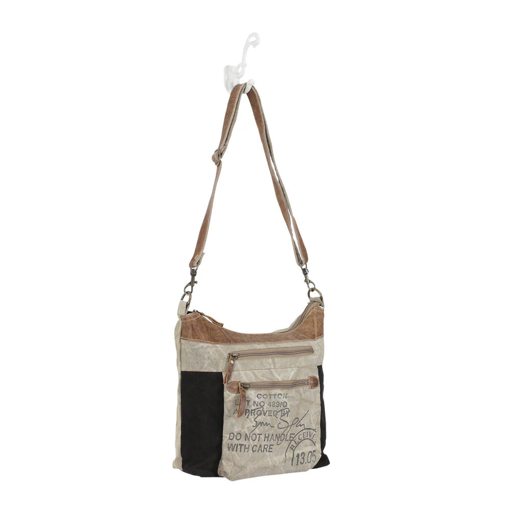Myra Double Zipper Shoulder Bag