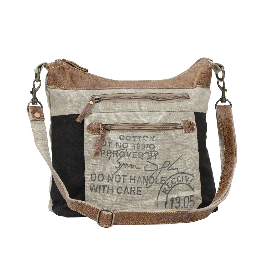 Myra Double Zipper Shoulder Bag