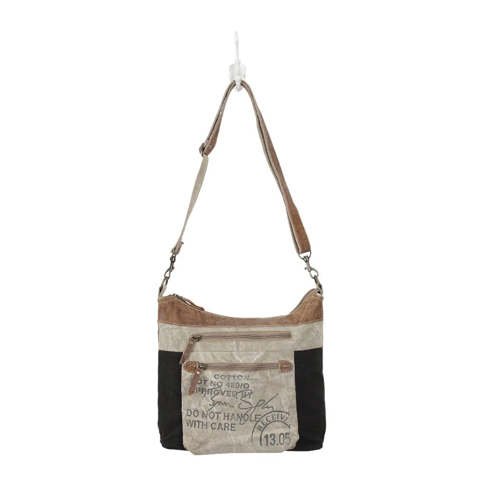 Myra Double Zipper Shoulder Bag