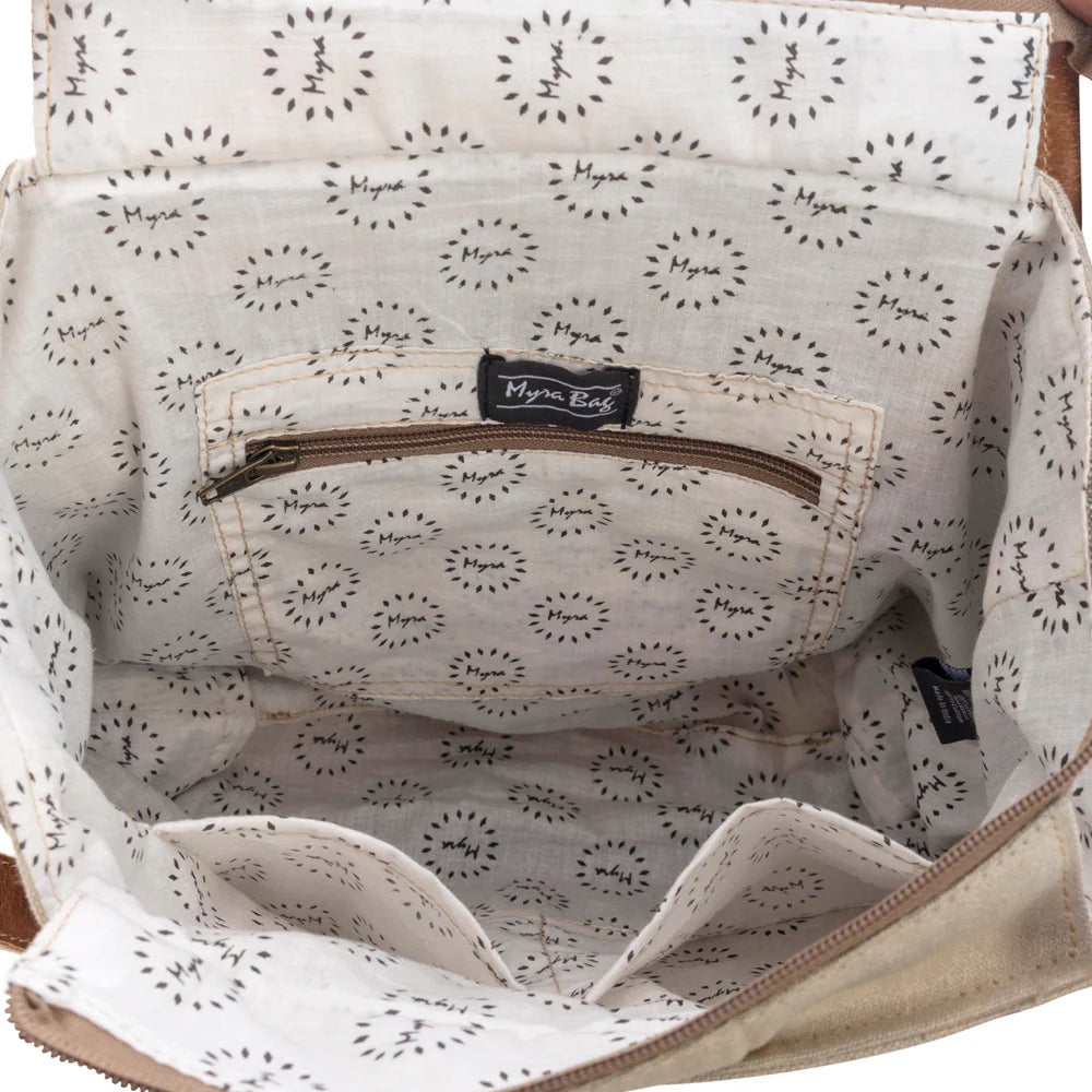 Myra White Hart Deer Shoulder Bag