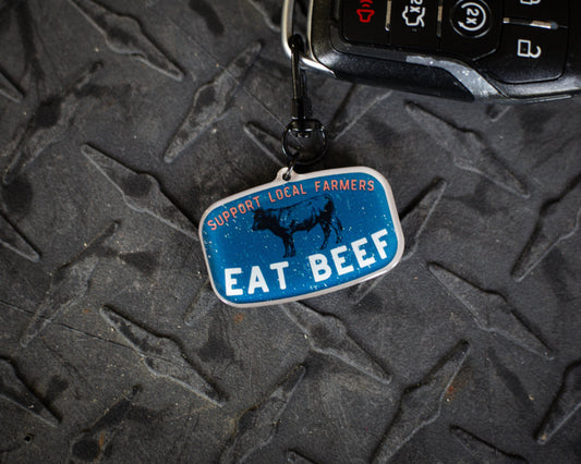 Eat Beef - Keychain